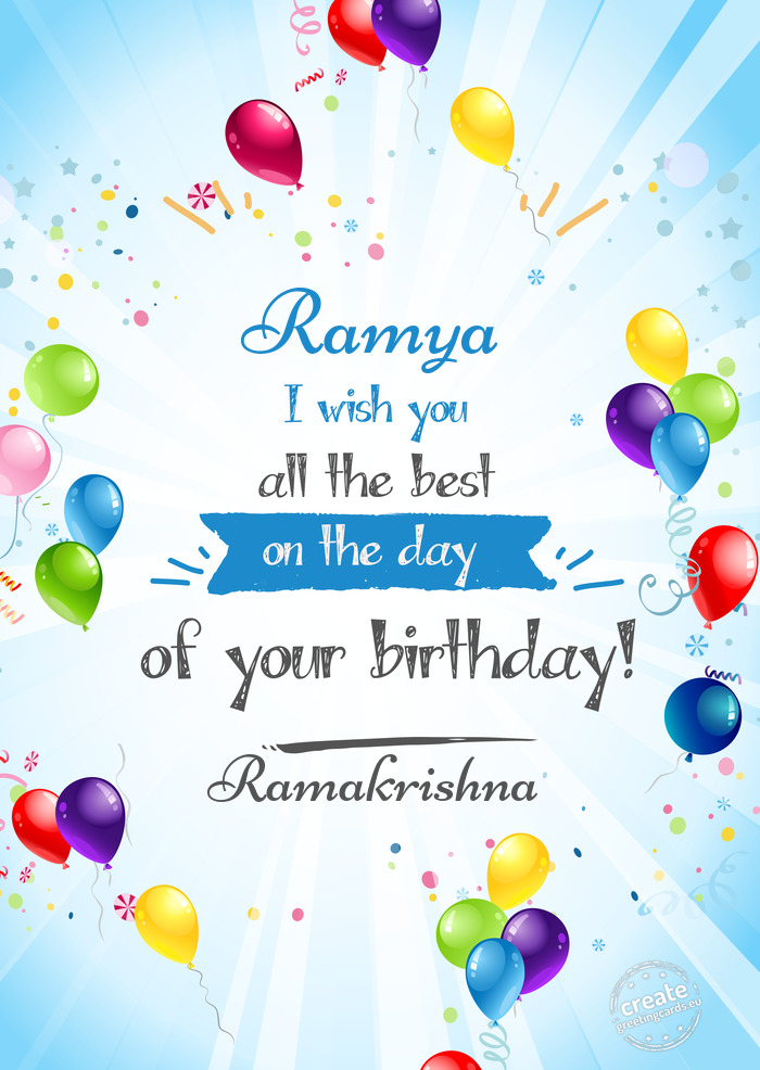 Ramya Ramakrishna